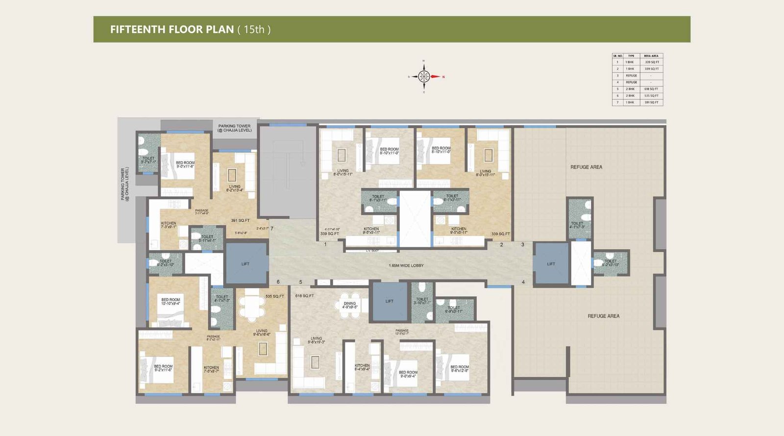 Adityaraj-Tapovan-15th-Floor-Plan